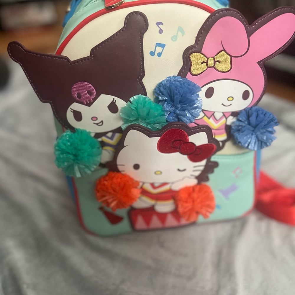 Hello Kitty and Friends Boxlunch Backpack with Pom Poms